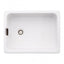 Abode New Belfast 1.0 Bowl Ceramic Kitchen Sink 595mm L x 455mm W - White