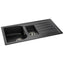 Abode Oriel 1.5 Bowl Granite Inset Kitchen Sink with Specto Sink Tap 950mm L x 480mm W - Black