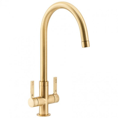 Abode Pico Monobloc Kitchen Sink Mixer Tap - Brushed Brass