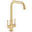 Abode Pico Quad Monobloc Kitchen Sink Mixer Tap - Brushed Brass