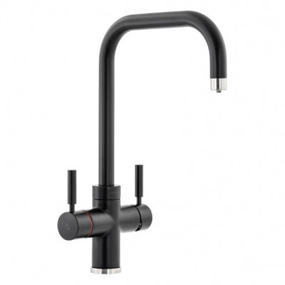 Abode Prostyle 3 IN 1 Quad Spout Monobloc Kitchen Sink Mixer Tap - Matt Black