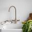 Abode ProTrad 3 IN 1 Monobloc Kitchen Sink Mixer Tap - Brushed Nickel