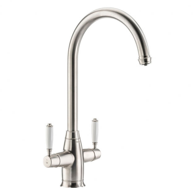 Abode ProTrad 3 IN 1 Monobloc Kitchen Sink Mixer Tap - Brushed Nickel