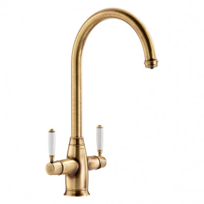 Abode ProTrad 4 IN 1 Monobloc Kitchen Sink Mixer Tap - Antique Brass