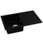 Abode Xcite 1.0 Bowl Granite Kitchen Sink with Specto Sink Tap 780mm L x 500mm W - Black Metallic