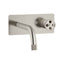 Alpha Brushed Nickel Wall Mounted Basin Mixer Tap