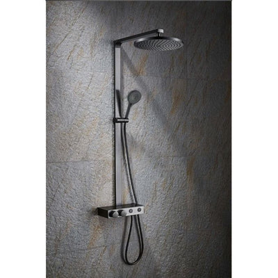 Monaco Aris Round Thermostatic Shower Pack - Gunmetal