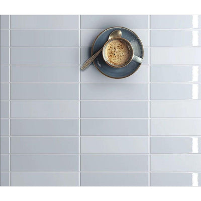 Faith Baby Blue Matt Ceramic Tile - Cut Tile Sample Only