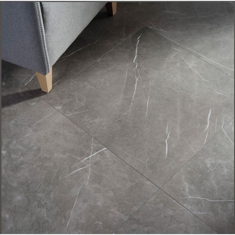 Boulder Dark Grey Polished Porcelain Tile  – 600x1200mm