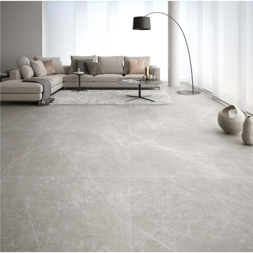 Boulder Light Grey Matt Porcelain Tile – 600x1200mm