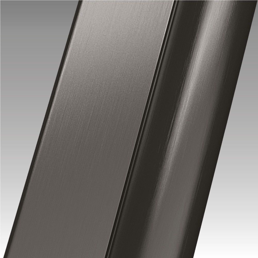 Novellini SHOWER DOOR IN BRUSHED BLACK CHROME - FOR RECESS