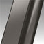 Novellini Side Fixed Panel in Brushed Black Chrome For Shower Door N180 G+F Inline