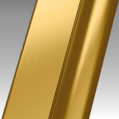 Novellini Side Fixed Panel in Brushed Gold For Shower Door N180 G+F