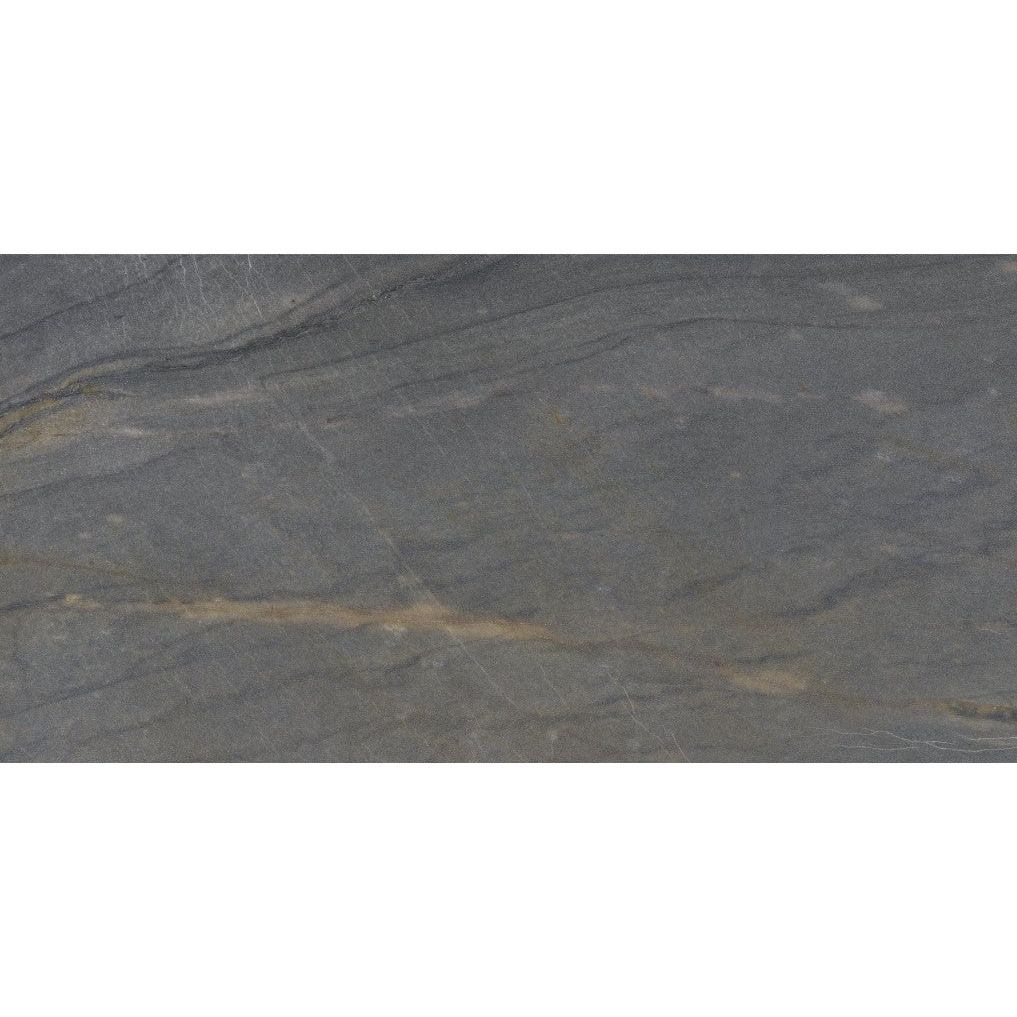 Catherine Dark Grey Marble Matt Porcelain Tile - 600x1200mm- N23