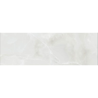 Carter White Gloss Ceramic Tile - 600x200mm - N23