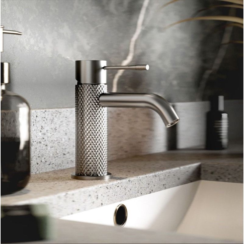 Chelsea Textured Basin Tap - Nickel