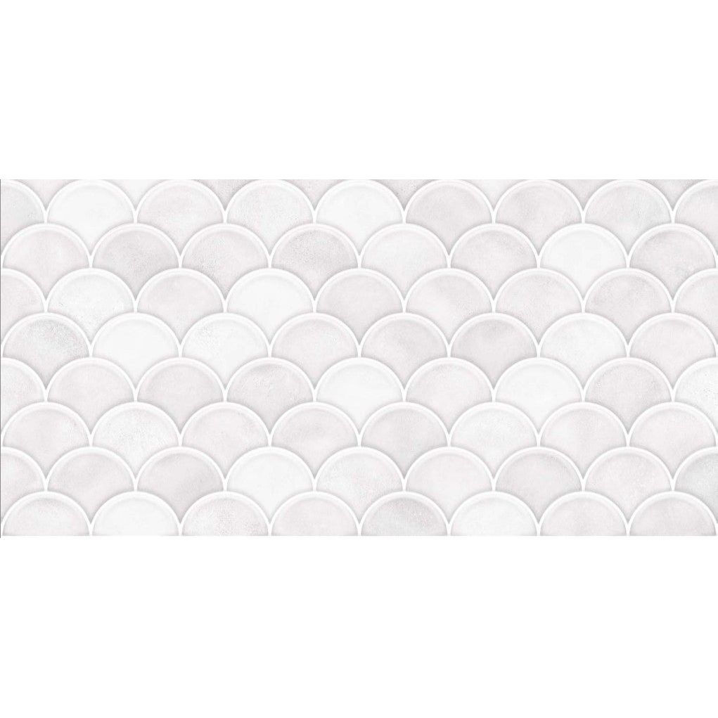 Chase White Gloss Décor Ceramic Tile – 600x300mm - N23