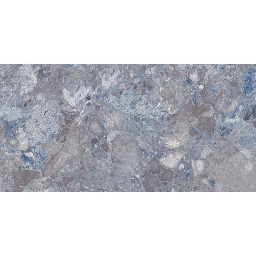 Cora Blue Gloss Porcelain Tile - 600x1200mm- N23