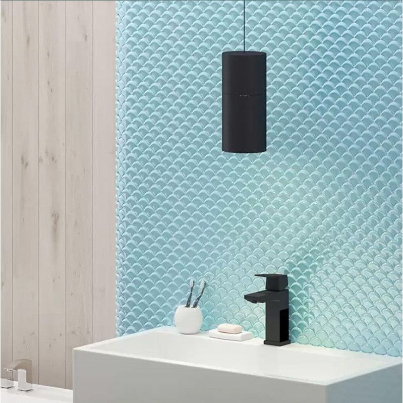 Courtney Turquoise Gloss Mosaic - 317x324mm