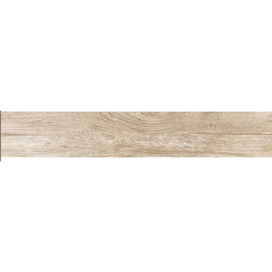 Cuba Beige Wood Effect Matt Porcelain Tile - 150x900mm