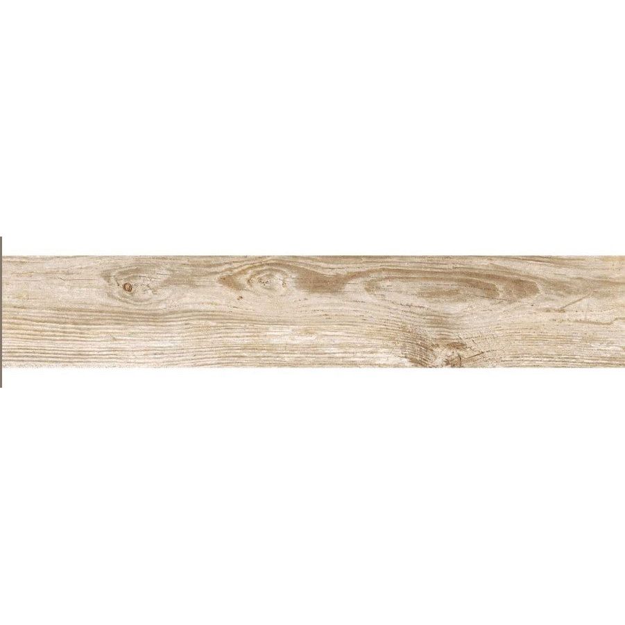 Cuba Beige Wood Effect Matt Porcelain Tile - 150x900mm