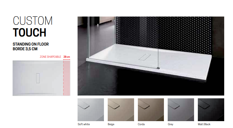 Novellini Custom Touch Shower Tray 1800x900x35mm - Corda