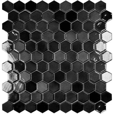 Dale Hexagon Anthracite Mosaic - 307x317mm