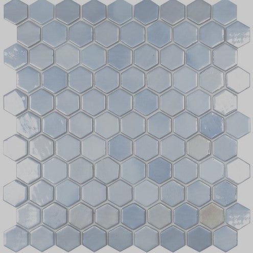 Dale Hexagon Dark Blue Mosaic - 307x317mm