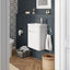 Eon 450mm Wall Hung Cloakroom Vanity Unit in Matt White