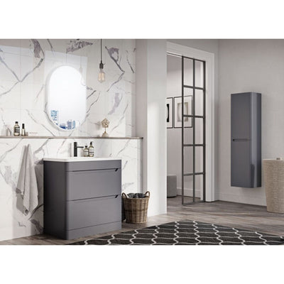 Eon Floor Standing 800mm Vanity Unit in Charcoal