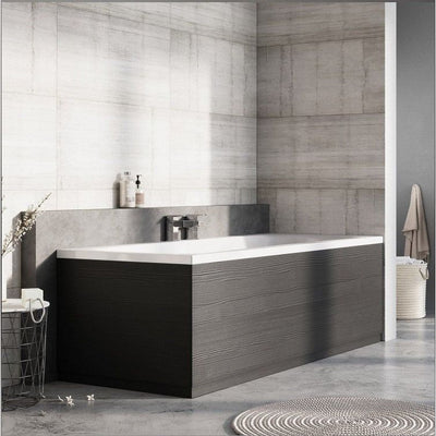 Elsa Textured Black Front Bath Panel – 1700mm-1750mm-1800mm