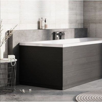 Elsa Textured Black End Bath Panel – 700mm-750mm-800mm