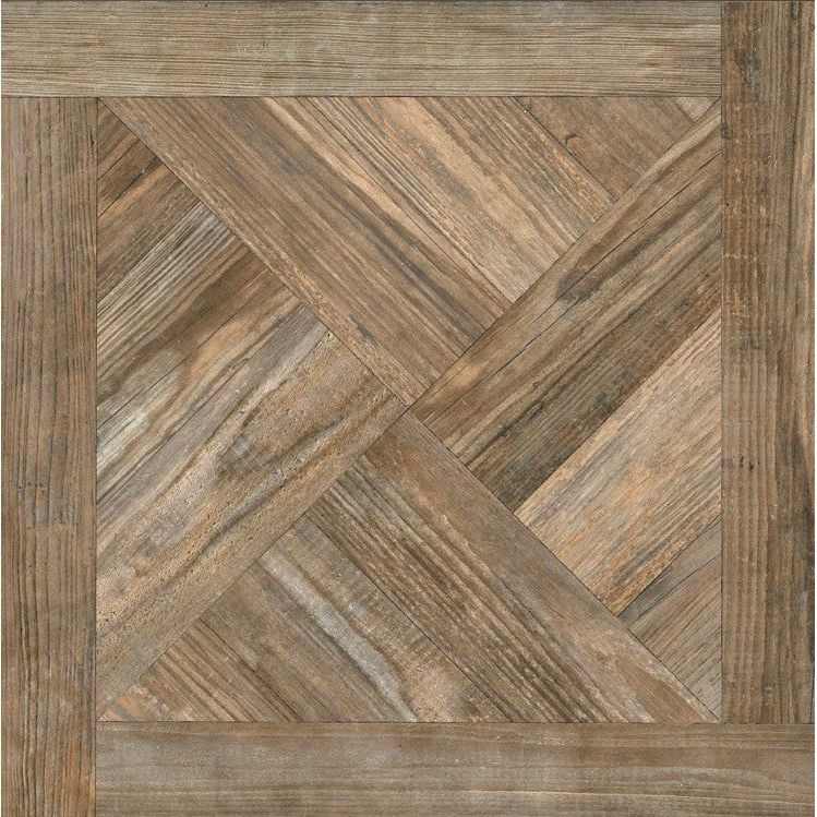 Elaina Umber Wood Effect Matt Porcelain Tile - 900x900mm- N23