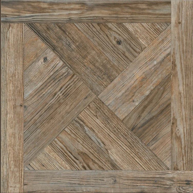 Elaina Umber Wood Effect Matt Porcelain Tile - 900x900mm- N23