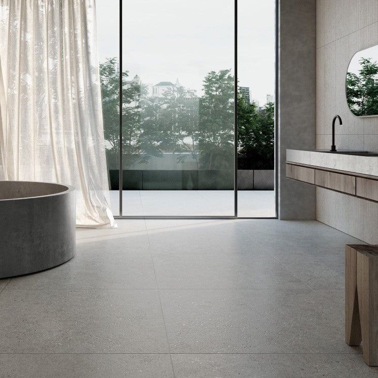 Emmett Bone Matt Porcelain Tile - 900x900mm- N23