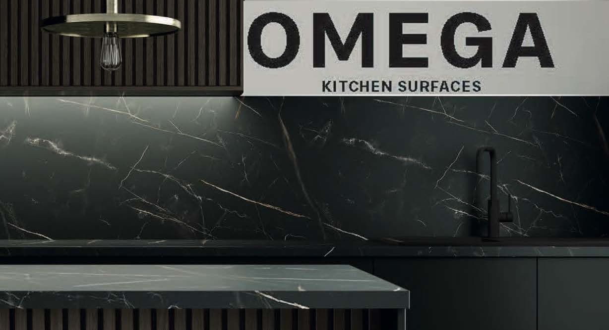 Omega Brushed Bronze 22mm Square Edge Laminate Worktop - Brushed