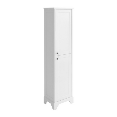 George Floor Standing Tall Storage Unit in Matt White