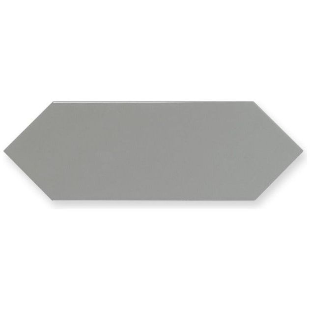 Wichita Grey Gloss Ceramic Tile - 100x300mm