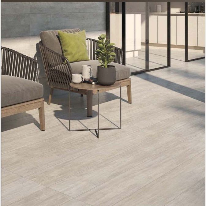 Hazel Plank Beige Wood Effect Matt Porcelain Tile - 248x1500mm