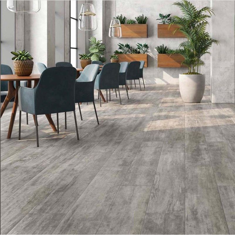 Hazel Plank Gris Wood Effect Matt Porcelain Tile - 248x1000mm ...