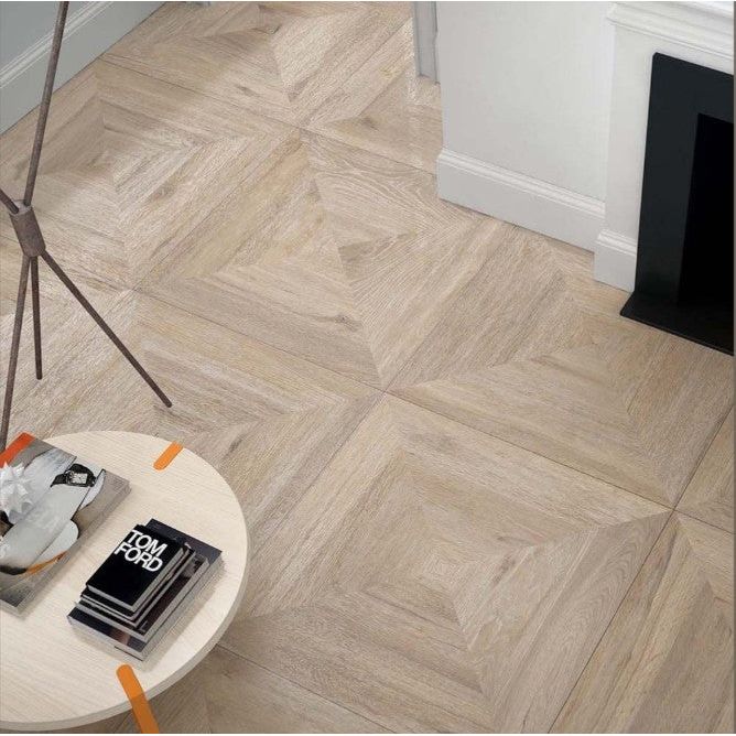 Helen Natural Wood Effect Matt Porcelain Tile - 800x800mm