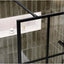 Hopper Black Grid Frame Crittall Shower Screen - 1080mm