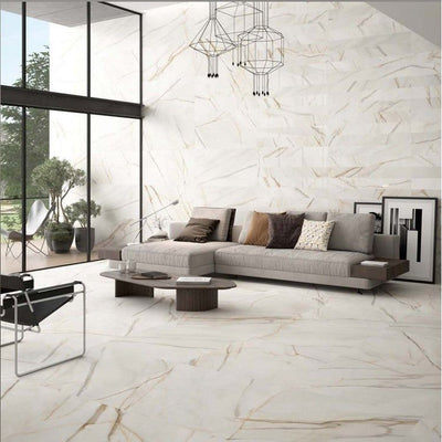 Jackie Gold Polished Ceramic Tile - 900x900mm N23