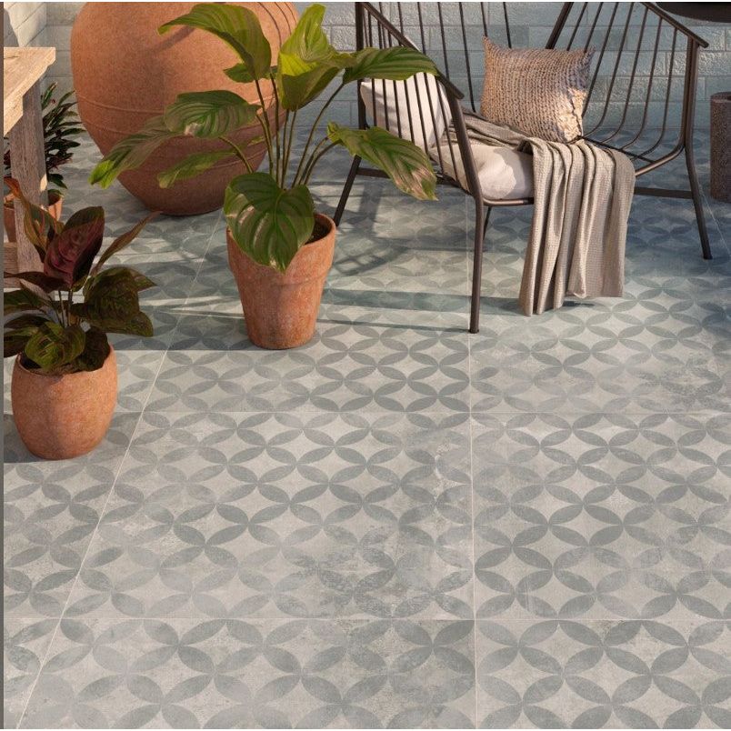 Kayla Dotstar Outdoor Matt Porcelain - 610x610mm – Interiors Home Stores