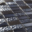 Leah Black Lead Linear Mosaic - 300x300mm