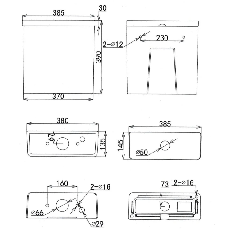 Lilly Rimless Close Coupled Toilet