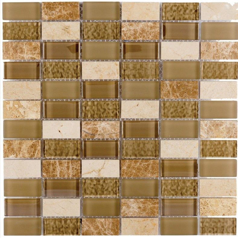 Lucille Light Beige Linear Mosaic 300 x 300mm