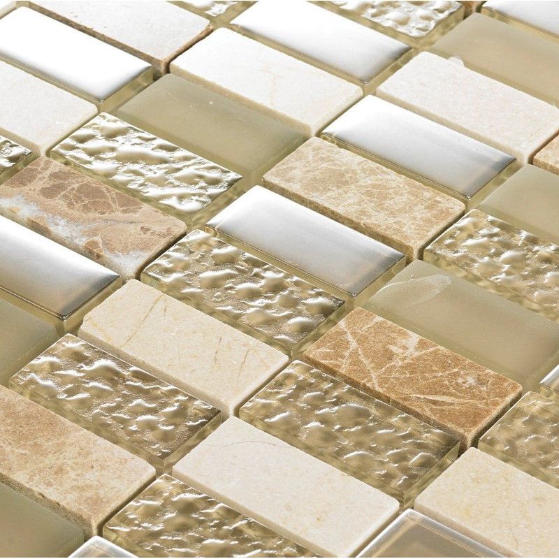 Lucille Light Beige Linear Mosaic 300 x 300mm