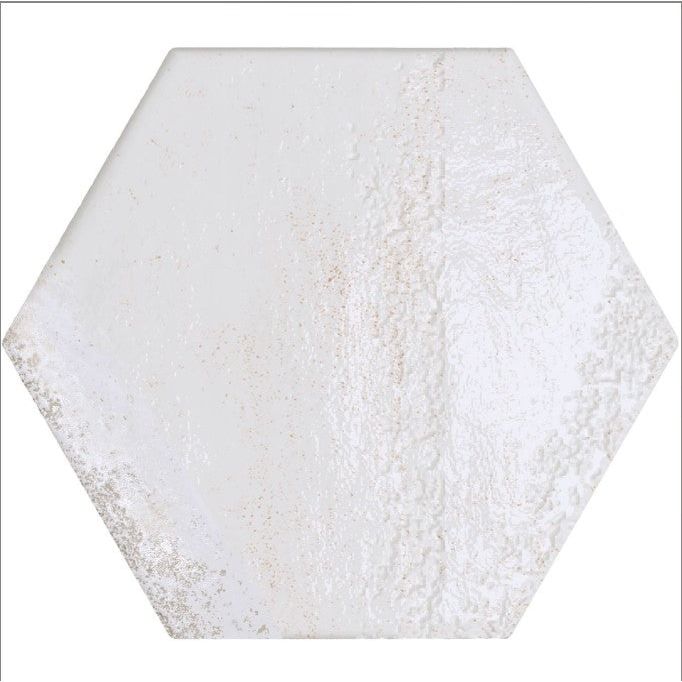 Las Vegas White Porcelain Hexagon Tile – 150x130mm