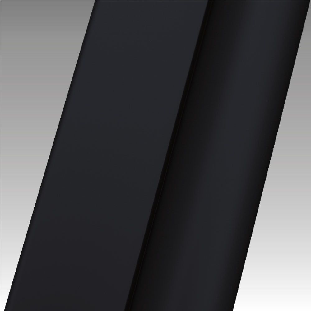 Novellini Side Fixed Panel in Matt Black For Shower Door N180 G+F Inline